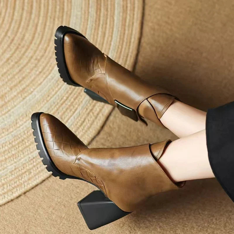 Cut-Out Ankle Boots | Western-Inspired | Bold & Stylish