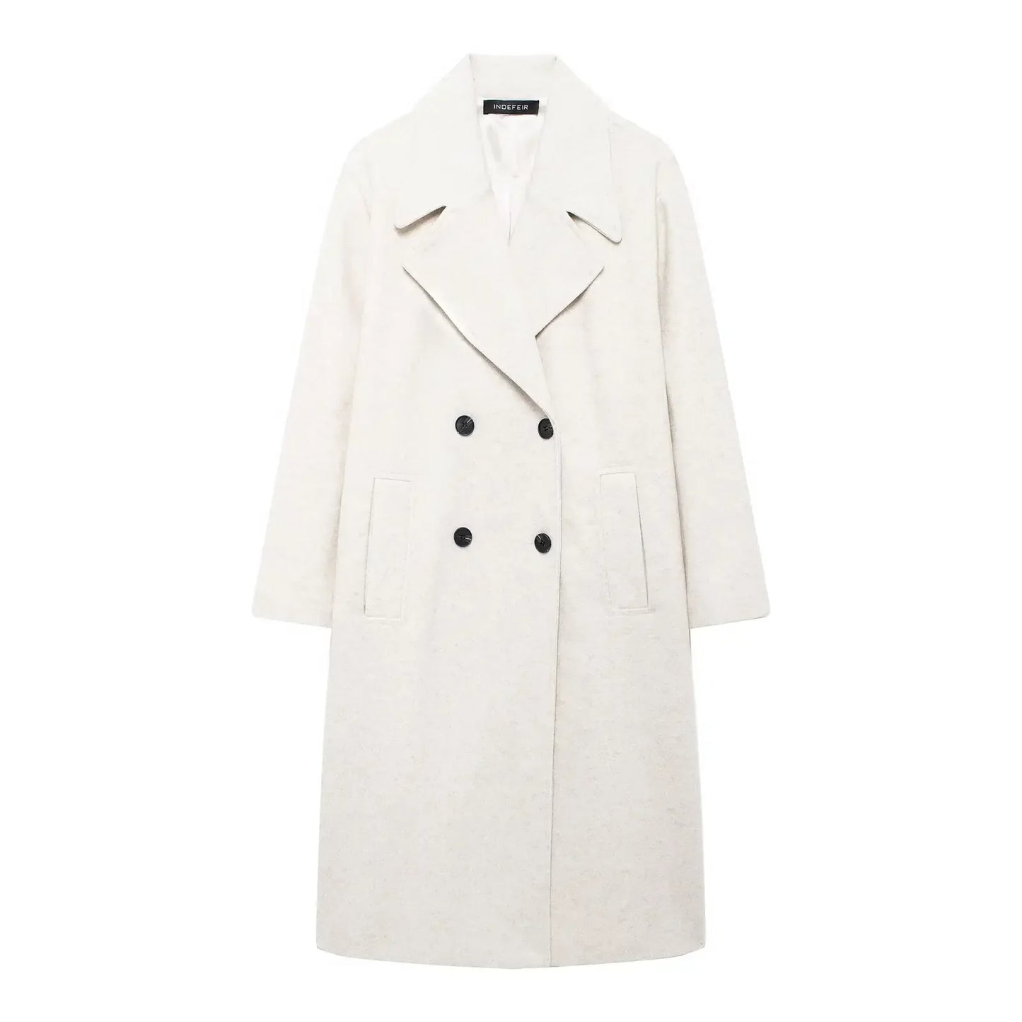 Women's Long Wool Trench Coat | Elegant & Warm | Tailored Fit