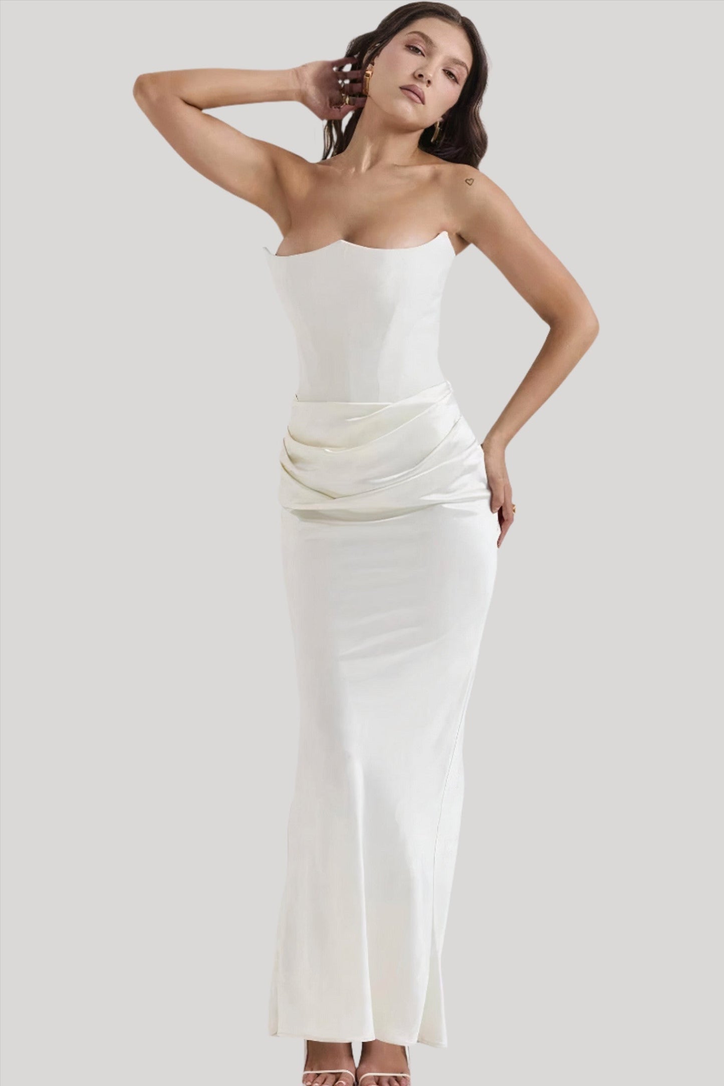 Strapless Bodycon Maxi Dress | Elegant | Sleek & Glamorous