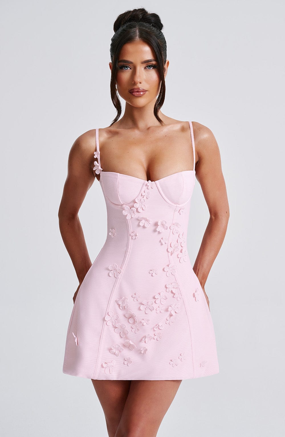 Embellished Mini Dress | Glamorous | Rhinestone Detail