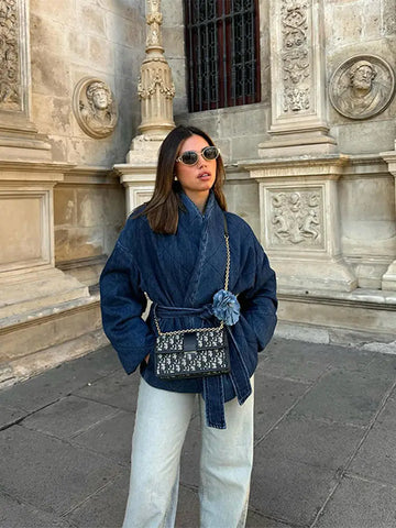 Belted Wool Wrap Jacket | Effortless Luxe | Cozy-Chic Staple