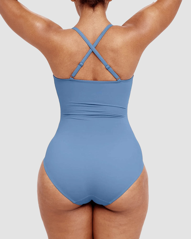 Keyhole Ruched One-Piece Swimsuit | Sculpting Fit | Subtle Luxe Detail