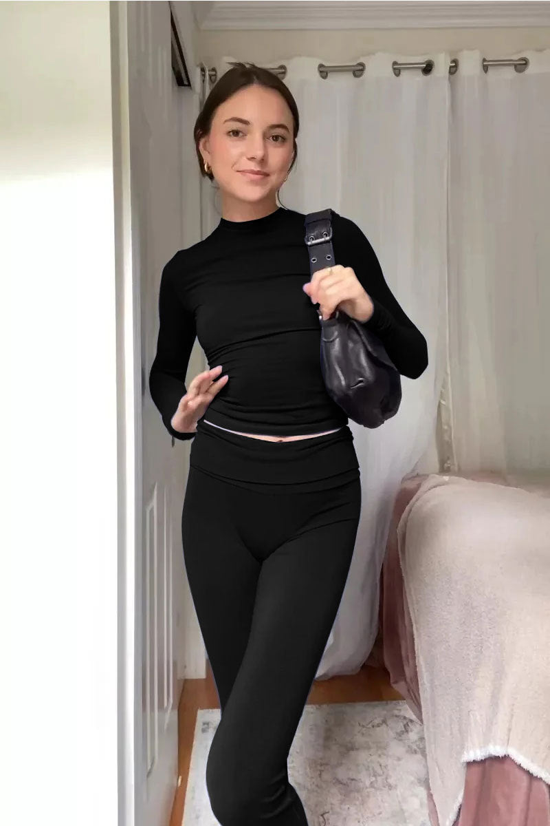 Ribbed Knit Two-Piece Set | Chic & Comfortable | Lounge in Style