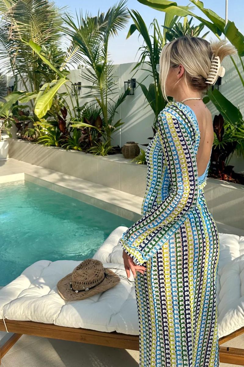 Boho Maxi Dress | Lightweight Knit | Effortless Chic