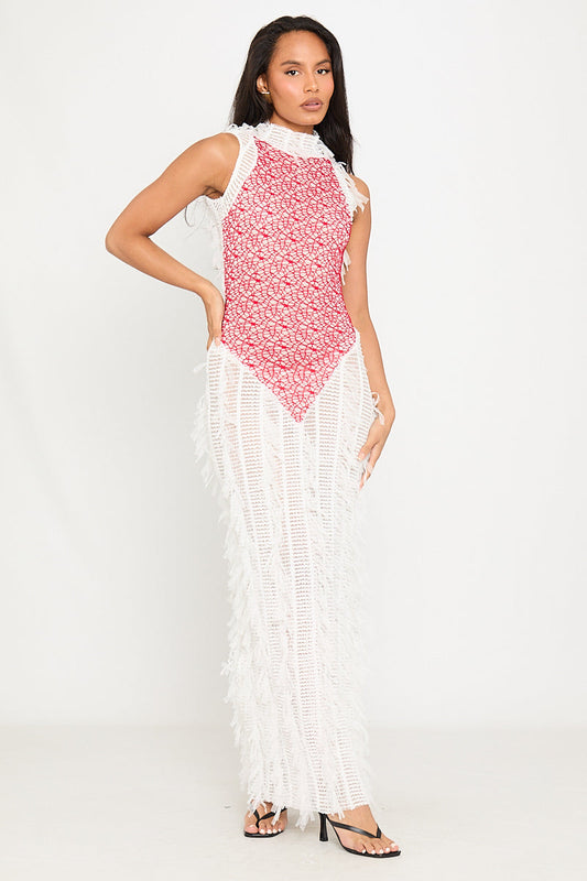 Sleeveless Crochet Overlay Jumpsuit | Boho & Chic | Effortless Elegance