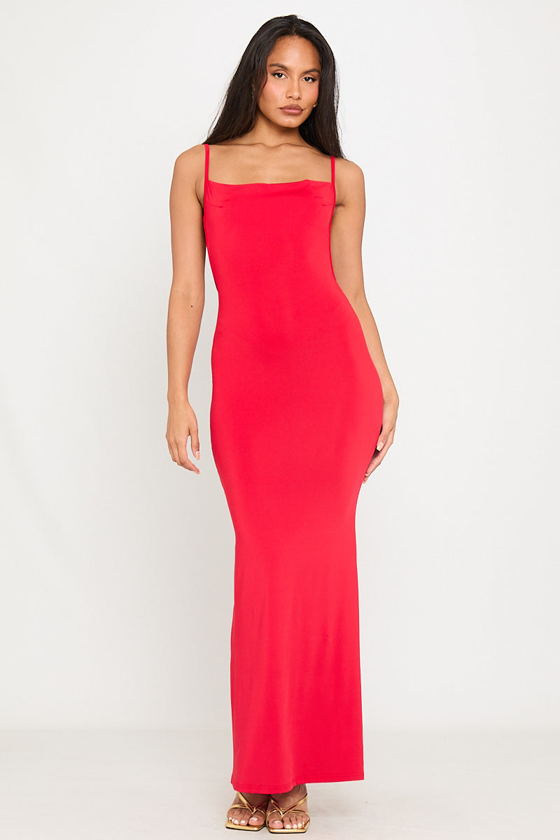 Red Strapless Bodycon Maxi Dress | Sultry & Sophisticated | Show-Stopping Elegance