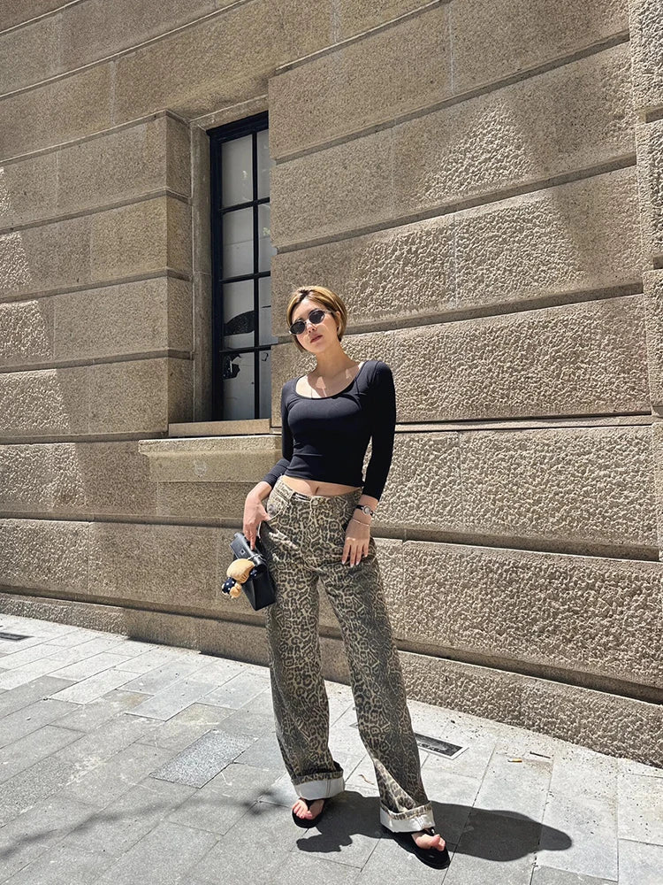 Leopard Print Wide-Leg Pants | Effortless Chic | Bold & Timeless