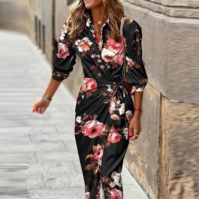 Printed Wrap Maxi Dress | Bold & Elegant | Flowy & Lightweight