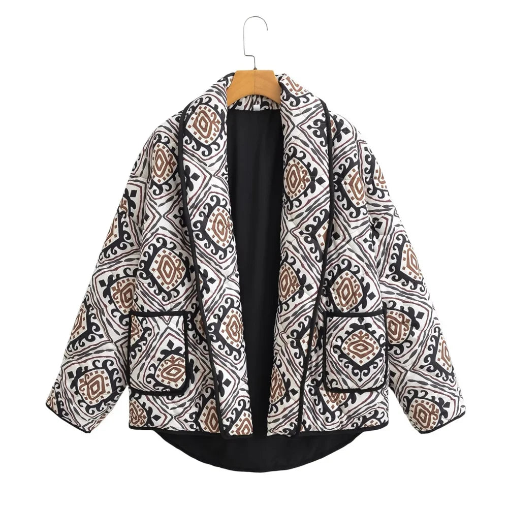 Printed Puffer Jacket | Quilted & Cozy | Street Style Staple