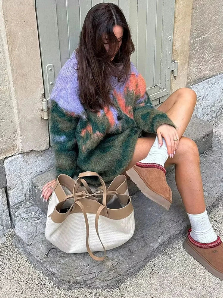 Gradient Knit Sweater | Cozy & Stylish | Oversized Fit