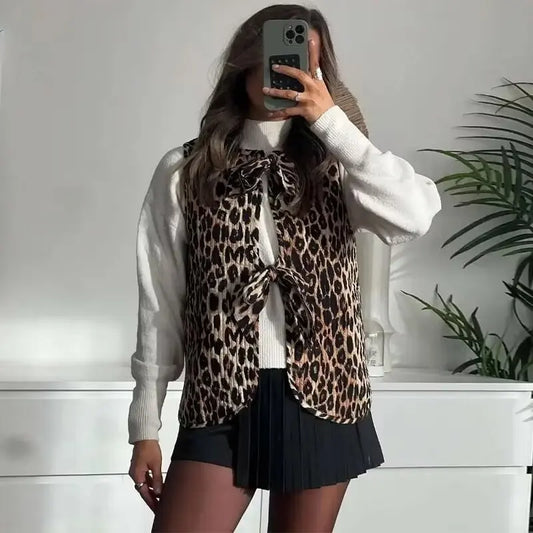 Leopard Print Faux Fur Vest | Bold & Luxe | Statement Layering Piece