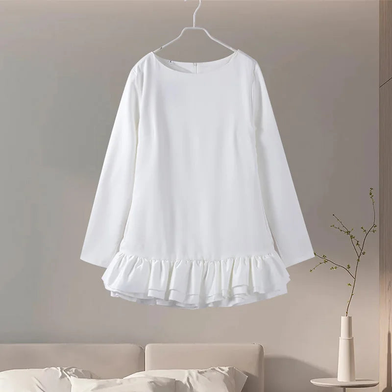 Women's Embellished Mini Dress | Elegant & Playful | Ruffled Hem