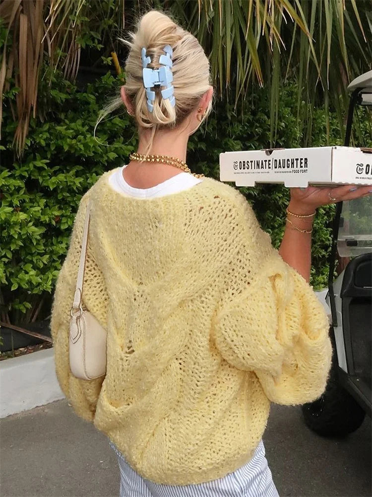 Chunky Knit Sweater | Handcrafted Look | Cozy & Cute