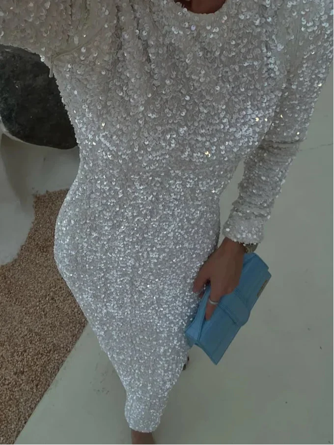 Sequin One-Shoulder Maxi Dress | Elegant & Glamorous | Formal Evening Wear