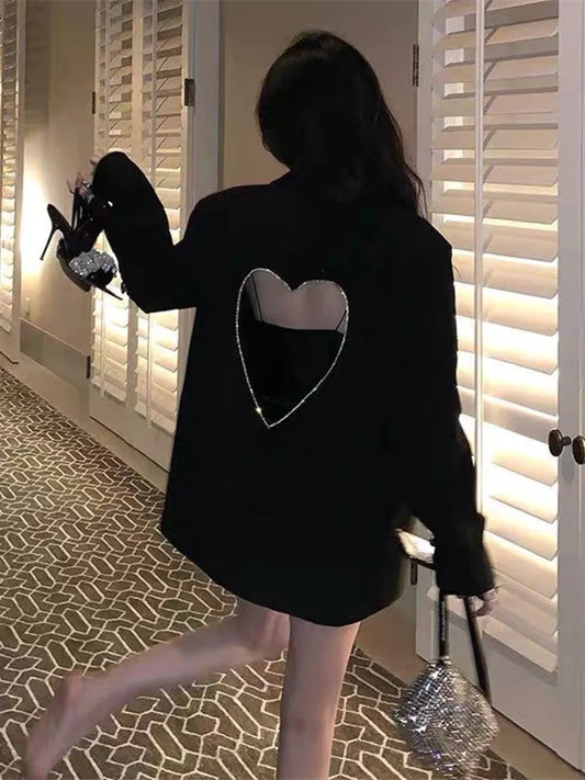 Heart Cutout Blazer | Statement Back | Chic with a Twist
