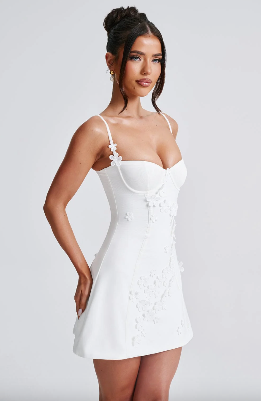 Embellished Mini Dress | Glamorous | Rhinestone Detail