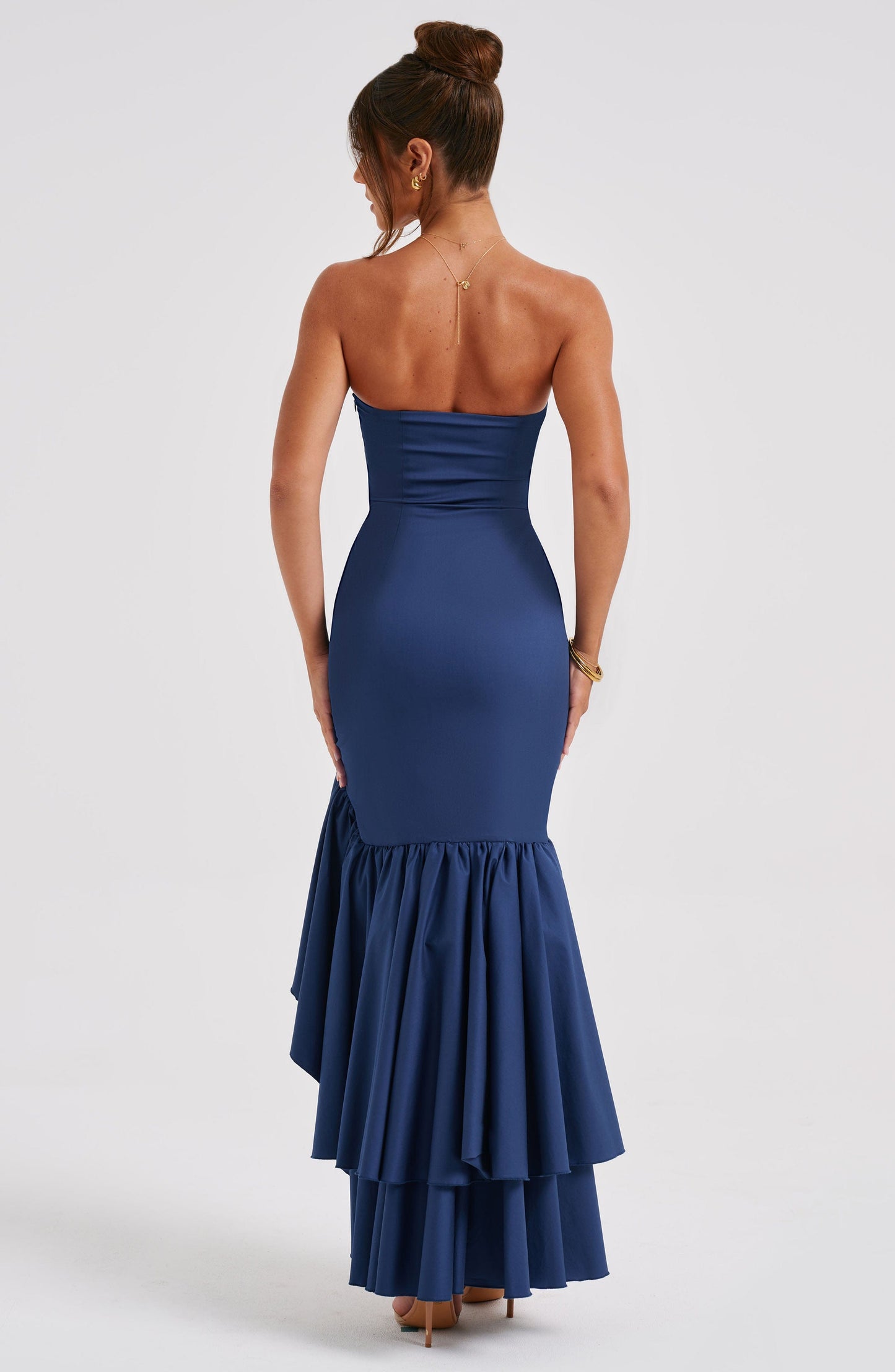 Strapless Ruffle Maxi Dress | Elegant & Sophisticated | Formal Evening Wear