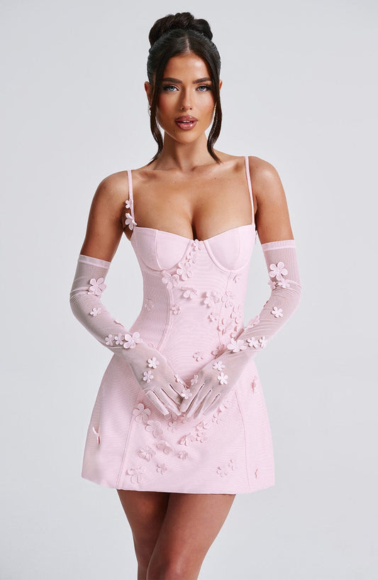 Embellished Mini Dress | Glamorous | Rhinestone Detail