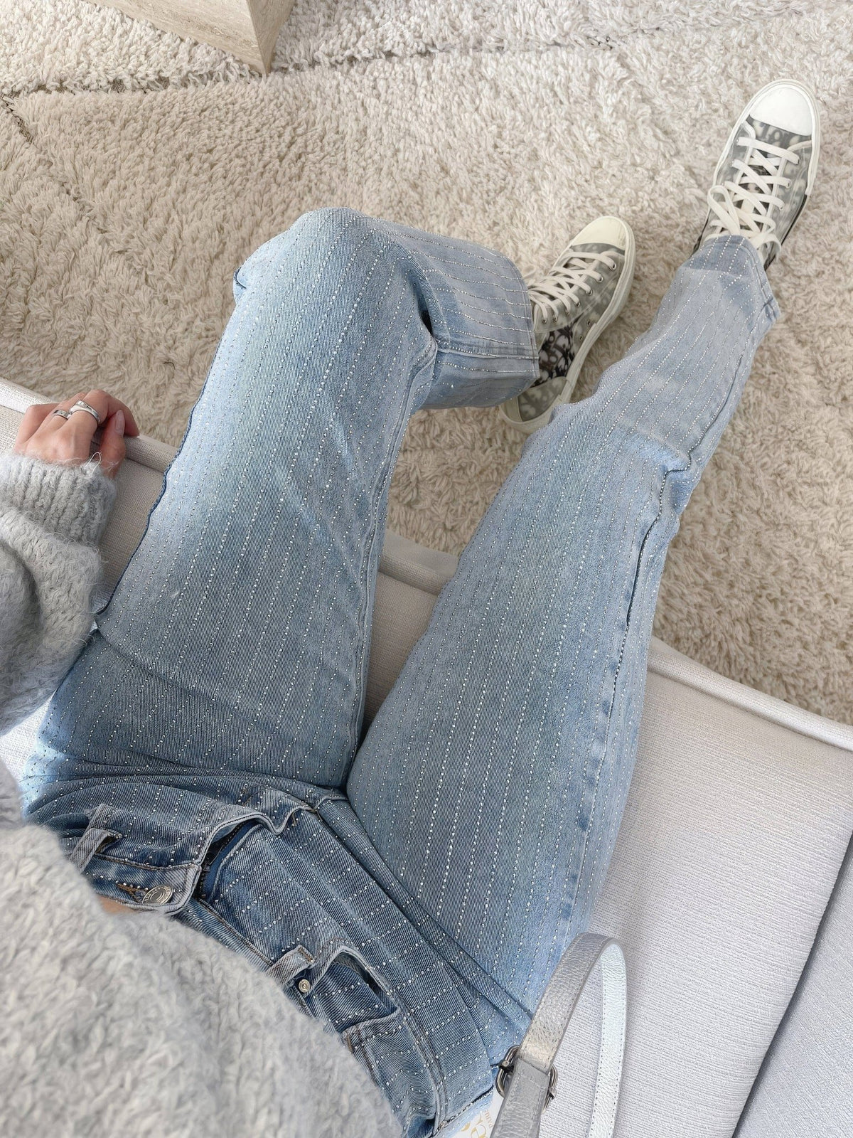 High-Waisted Straight-Leg Jeans | Light Wash Denim | Classic & Versatile