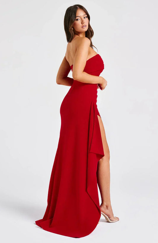 Strapless Evening Gown | Elegant & Bold | Formal Wear